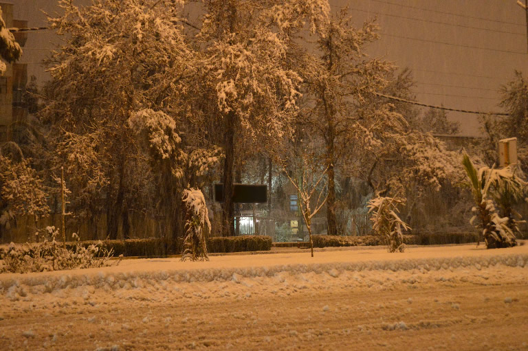 بارش برف در شیراز - 16 دی 92